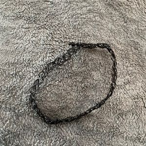 Black choker necklace